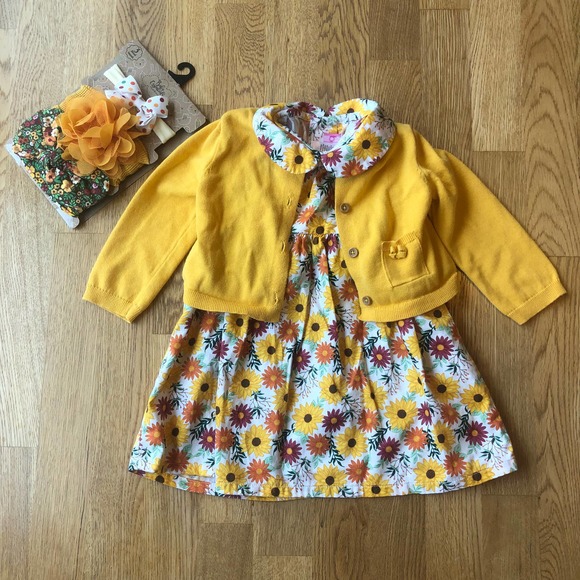 Baby Essentials Other - Baby Essentials Fall Dress Outfit Size 24 Months
